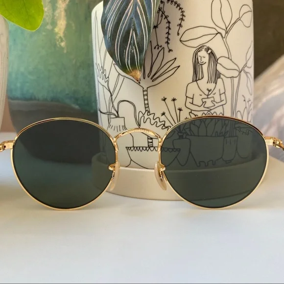 Round metal Ray-Ban sunglasses - Picture 5 of 6